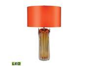 Dimond Lighting 25 Ferrara Free Blown Glass LED Table Lamp in Amber D2660 LED