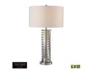 Dimond Lighting TRUMP HOME 26 Enroscado Coiled LED Table Lamp in Polished Chrome D2677 LED