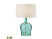 Dimond Lighting 26 Hatteras Hammered Glass LED Table Lamp in Seabreeze D2689 LED
