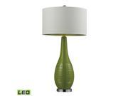 Dimond Lighting 27 Etched Ceramic LED Table Lamp Bright Green D272 LED