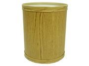 Redmon Woodgrain Vinyl Round Wastebasket Oak R730OA OA