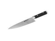 Anolon Cutlery 8 Japanese Stainless Steel Chef Knife w Sheath Black 50036