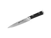 Anolon Cutlery 6 Japanese Stainless Steel Utility Knife w Sheath Black 50040