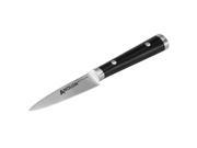 Anolon 3 1 2 Japanese Stainless Steel Paring Knife w Sheath Black 50042