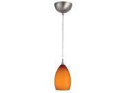 Design House 516823 Preston Art Glass Pendant Amber Glass 516823