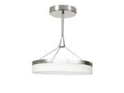 Dainolite 32Watt LED Circular Pendant Silver Frosted White Diffuser KEP 18P SV