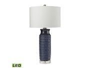 Dimond Lighting 30 Wrapped Rope Ceramic LED Table Lamp in Navy Blue D2594 LED