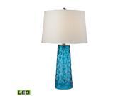 Dimond Lighting 27 Hammered Glass LED Table Lamp in Blue D2619 LED