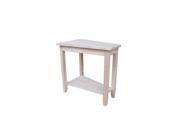 International Concepts Keystone Accent Table Unfinished OT 45