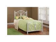Hillsdale Ruby Bed Set Twin Rails not included in Textured White 1687BTW