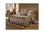 Hillsdale Silverton Bed Set Full Rails not included Brushed Silver 1298 460