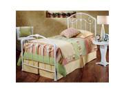 Hillsdale Furniture Maddie Bed Set Twin Rails not included Glossy White 325 33