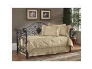 Hillsdale Mercer Daybed w Susp Deck and Trundle in Antique Brown 1039DBLHTR