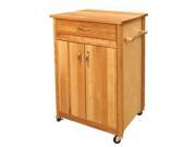 Catskill Craftsmen Butcher Block Cart with Flat Doors 51527