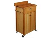 Catskill Craftsmen Butcher Block Cart with Backsplas 51531