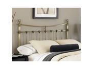 Fashion Bed Group Leighton Antique Brass Headboard Full