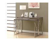 Monarch Specialties Reclaimed Look Chrome 2 Piece Console Tables i3257