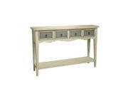 Pulaski Console in White Blue DS 641102