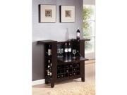 Baxton Studio Modesto Brown Modern Dry Bar and Wine Cabinet Dark brown WI5407