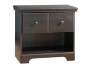 South Shore Mountain Lodge Collection Night Stand Ebony 3877062