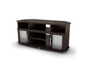 South Shore City Life Collection Corner TV Stand Chocolate 4219690