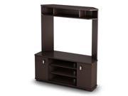 South Shore Vertex Collection Corner TV Unit Chocolate 4269629