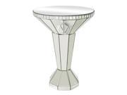 Sterling Industries Mirrored Side Table Clear Clear 114 70