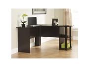 Ameriwood L Shaped Desk Dark Russet Cherry 9354303PCOM