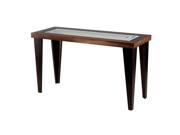Nova Lighting Labyrinth Console Table Root Beer Etched Glass 5110253B