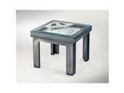 Nova Lighting Gears End Table Charcoal Charcoal Brushed Aluminum 5410261