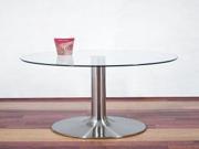 RTA Home Office Glass and Aluminum Coffee table End table CT 030