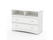 South Shore Imagine Collection TV Stand Storage Unit Pure White 3560043