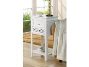 Zingz Thingz Elegant White Side Table 57071136