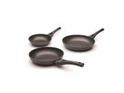 BergHOFF Straight 3PC Fry Pan Set Black 3400066