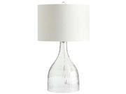 Cyan Design Large Big Dipper Glass Table Lamp White Linen Shade