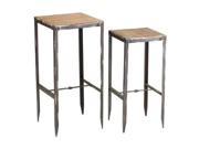 Cyan Design Camelback Nesting Tables Raw Iron And Natural Wood 04871