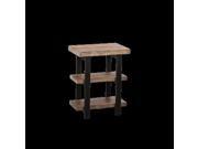 Alaterre Pomona 2 Shelf End Table Rustic Natural AMBA0220