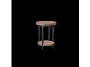 Alaterre Pomona Round End Table Rustic Natural AMBA1520