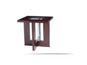 Allan Copley Designs Bridget Square End Table with Glass Inset 31104 02