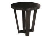 Allan Copley Designs Andy Round End Table in Black on Oak Finish 3308 02
