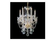 Crystorama Traditional Crystal Chandelier 1129 PB CL MWP