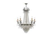 Crystorama Majestic Sold Cast Brass Ornate Crystal Chandelier 1486 HB CL SAQ