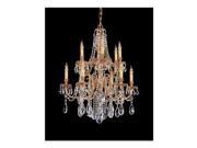 Crystorama Novella Ornate Cast Brass Chandelier Swarovski Crystal 2712 OB CL SAQ