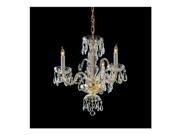 Crystorama Traditional Crystal Clear Crystal Chandelier 5044 PB CL MWP