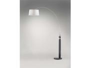 Nova Lighting Frame Arc Lamp Brushed Nickel Dark Brown White 2110575