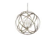 Capital Lighting Axis 6 Light Pendant Winter Gold 4236WG