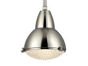 Hudson Valley Belmont 1 Light Pendant Satin Nickel 8113 SN