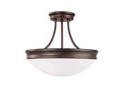 Capital Lighting 3 Light Semi Flush Fixture Oil Rubbed Bronze 2037OR