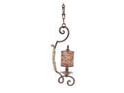 Kalco Chesapeake 1 Light Mini Pendant With Beaded Shade Sienna Bronze 2560SB S293