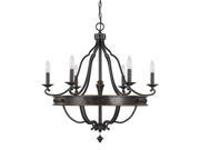 Capital Lighting The Wyatt Collection 6 Light Chandelier Surrey 4255SY 000